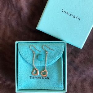 Tiffany's Elsa Peretti Open Heart Drop Earrings